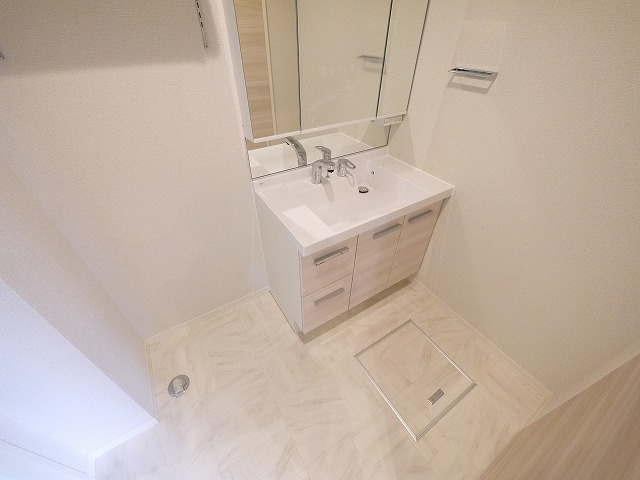 ヴィラフォーレの洗面所|コンパクトで使いやすい洗面所