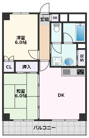 【間取り】 | キープロハイツII