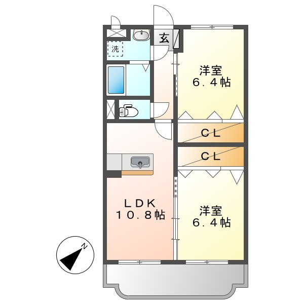 コンフォートⅠの間取り