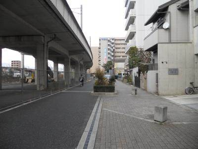 ピースフル二条の周辺|前面道路
