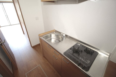 【キッチン】 | AQUE11 | 2口ガスコンロ♪経済的な都市ガスです♪
