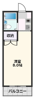 【間取り】 | 第8東昌ハイツB棟