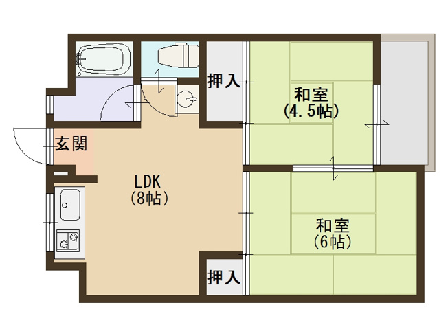 【間取り】 | フィアスコート住吉大社