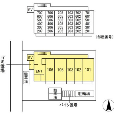 【区画図】 | メゾン・ド・シルキー | 区画図です