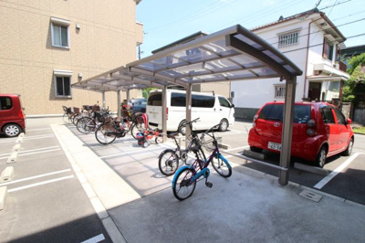 【その他共用部分】 | シェソワ高安 | ☆屋根付き駐輪場☆