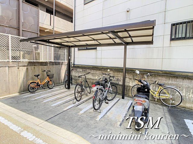 ペジーブル萱島のその他共用部分|入居者専用駐輪場