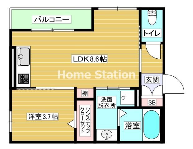 【間取り】 | アムール姫島