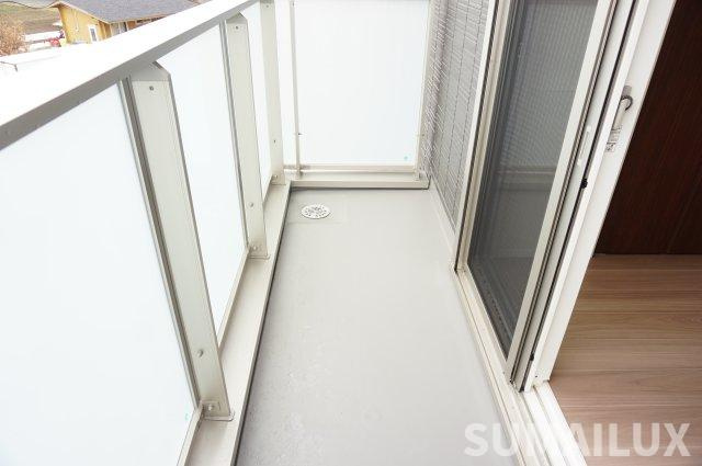 合志市須屋のアパートのバルコニー