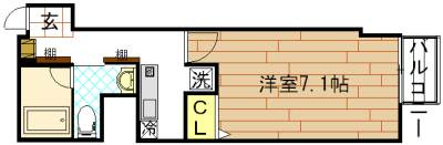 HF河原町二条レジデンスの間取り