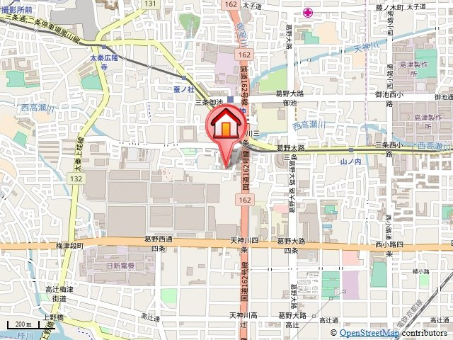 レジェンド太秦の地図