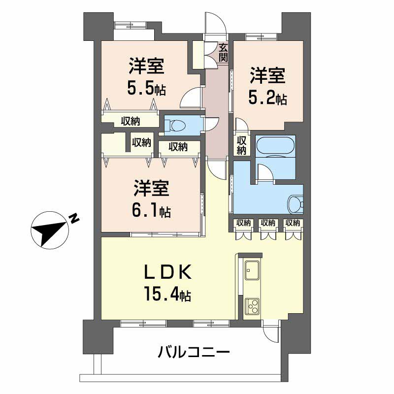 グランマスト西条広大前の間取り
