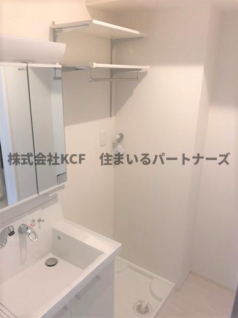 D-room F.京町の洗面所|脱衣スペースもあります