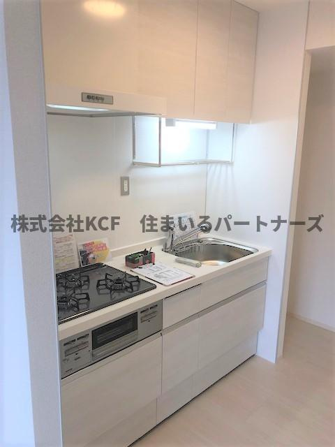 D-room F.京町のキッチン|コンパクトなキッチンで掃除もラクラク