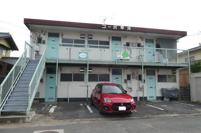 倉敷市茶屋町早沖のアパートの外観