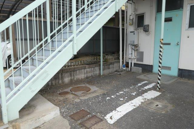 倉敷市茶屋町早沖のアパートのその他共用部分|自転車スペース