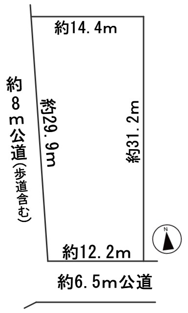 ５７６０３　揖斐郡大野町黒野土地の区画図