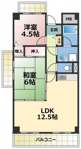 メゾンパルフェートの間取り