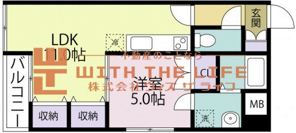 【当社管理物件】悠ハイム花畑の間取り