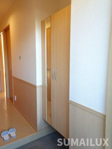 熊本市中央区国府１丁目のアパートの玄関
