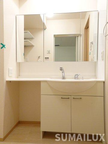 熊本市中央区国府１丁目のアパートの独立洗面台