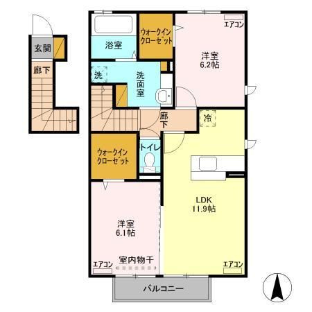【間取り】 | ブラオベーレ羽鳥野