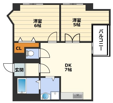 B・LIBERIの間取り