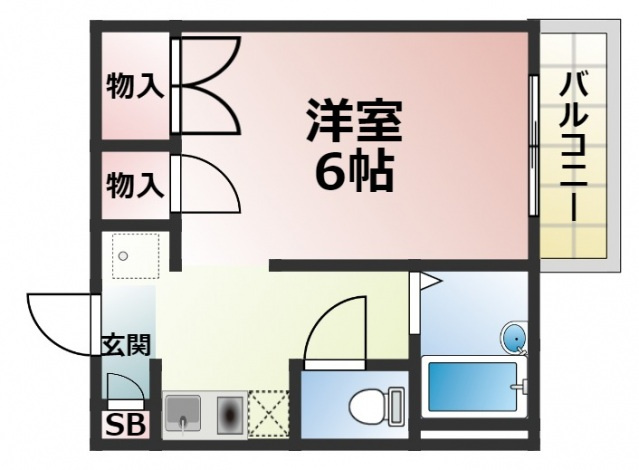 ガリューコート菱屋西の間取り