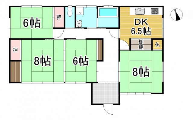 渡辺町田部薄作　中古戸建の間取り