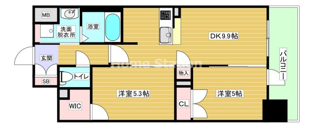 【間取り】 | セイシア大拓26