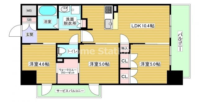 【間取り】 | セイシア大拓26