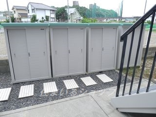 広島市安佐北区深川１丁目のアパートのその他共用部分|便利な屋外物置き