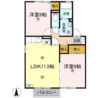 【間取り】 | サンライズ２１ｔｈ　Ｂ棟