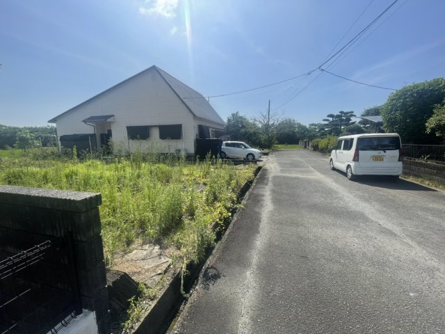鏡町塩浜土地の前面道路含む現地写真