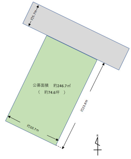 鏡町塩浜土地の区画図