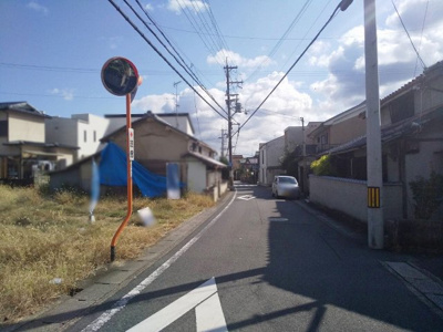 【前面道路含む現地写真】 | 城陽市久世芝ヶ原B号地　売土地