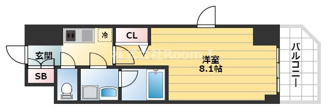 【間取り】 | Fortuney大手前（旧ディームス大手前