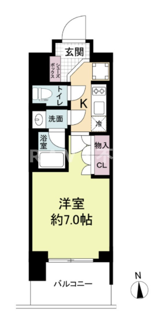 ルネフラッツ谷町四丁目　BRAVI不動産の間取り|【ルネフラッツ谷町四丁目】