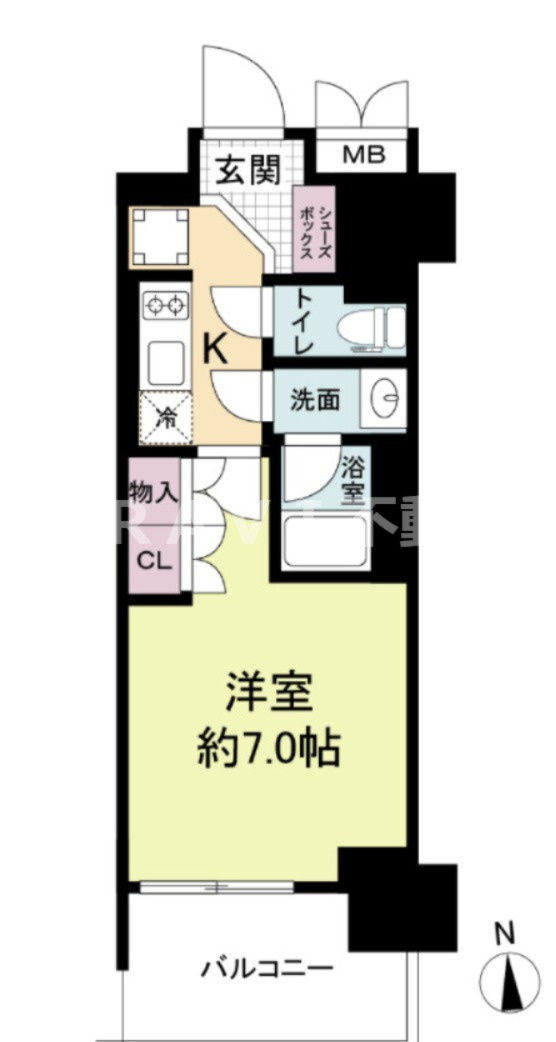 ルネフラッツ谷町四丁目　BRAVI不動産の間取り|【ルネフラッツ谷町四丁目】