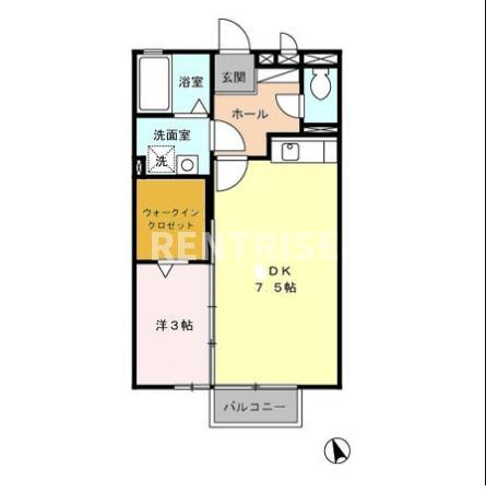 メルシー寿・幸 Ｃ・Ｄ Ｃの間取り