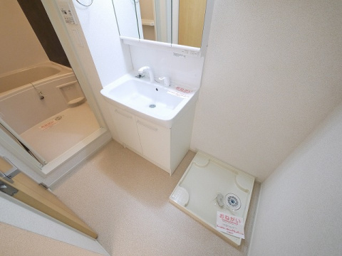 ルナ　ヒルズの洗面所|スペースが確保できる洗面所です