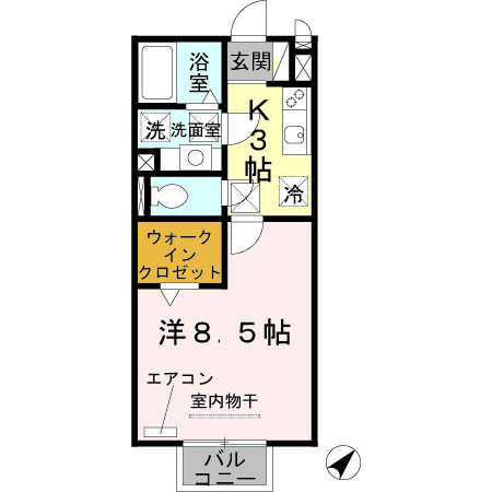 ビヤン　リズムの間取り