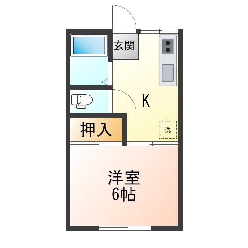 コーポオオバの間取り