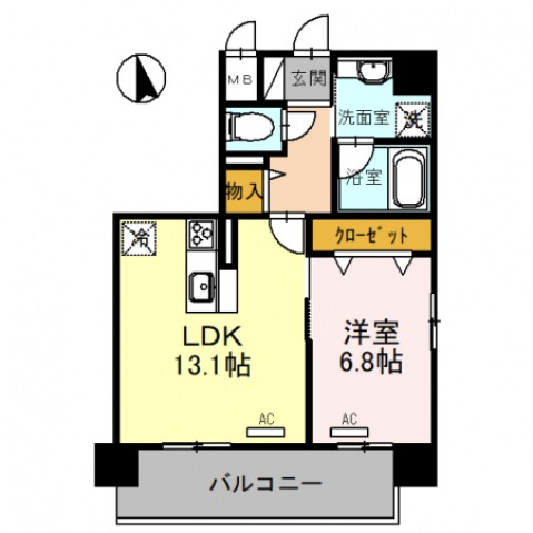 幸court森ノ宮の間取り