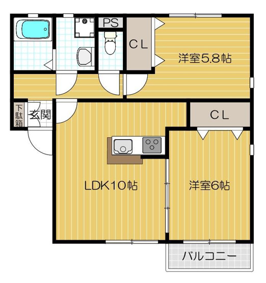 【間取り】 | メルベイユA