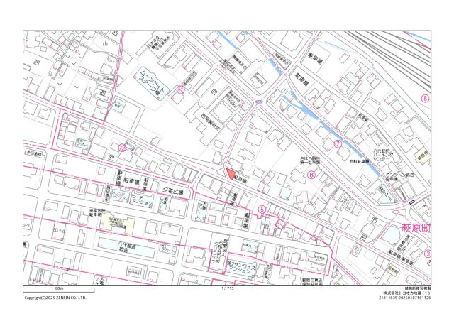萩原町2丁目土地の地図