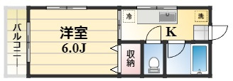 【間取り】 | アーバンフラット桜田A棟