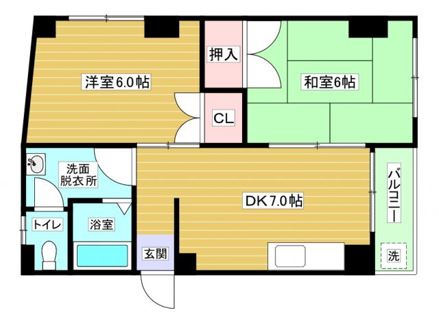 【間取り】 | 中央マンション