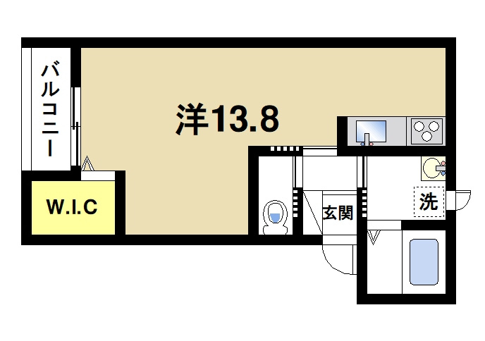 プレステ柳2丁目　壱番館の間取り