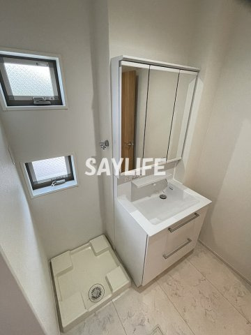 天王田戸建賃貸　3号地の洗面所