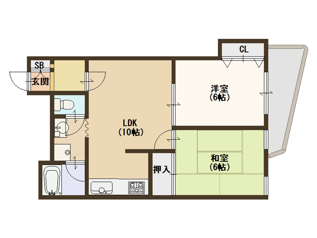 【間取り】 | ヴィアンテ住之江